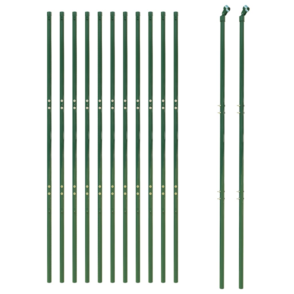 Recinzione Metallica Verde 2,2x25 m in Acciaio Zincato