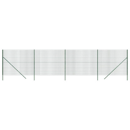 Recinzione Metallica Verde 1,4x10 m in Acciaio Zincato