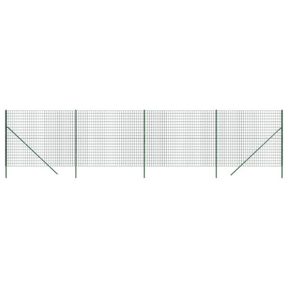 Recinzione Metallica Verde 2,2x10 m in Acciaio Zincato