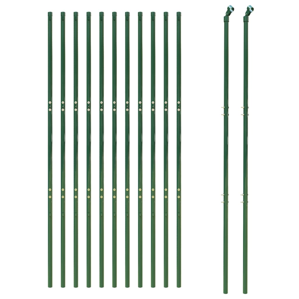 Recinzione Metallica Verde 2,2x25 m in Acciaio Zincato