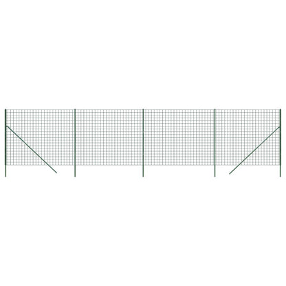 Recinzione Metallica Verde 2x10 m in Acciaio Zincato