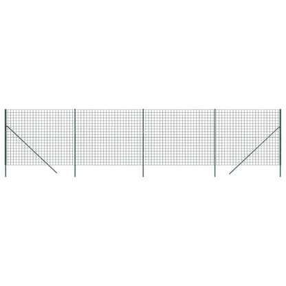 Recinzione Metallica Verde 2,2x10 m in Acciaio Zincato