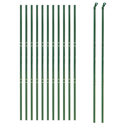 Recinzione Metallica Verde 1,4x25 m in Acciaio Zincato