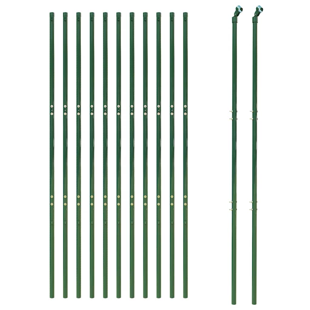 Recinzione Metallica Verde 1,6x25 m in Acciaio Zincato