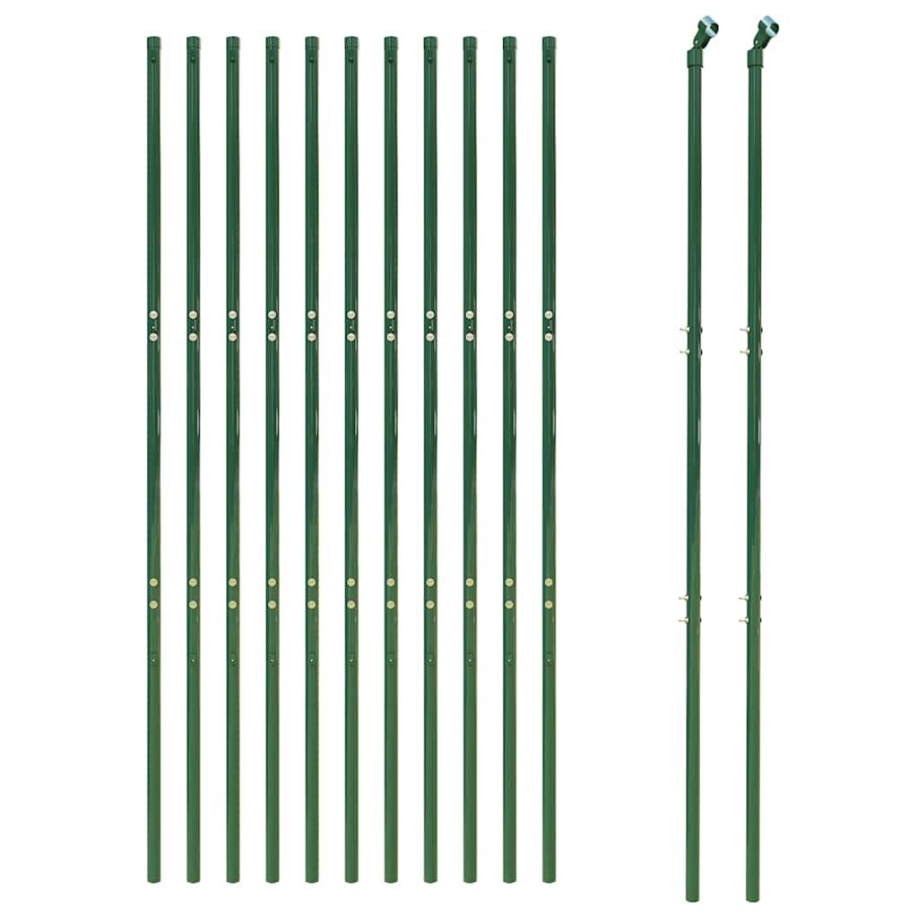 Recinzione Metallica Verde 1,8x25 m in Acciaio Zincato