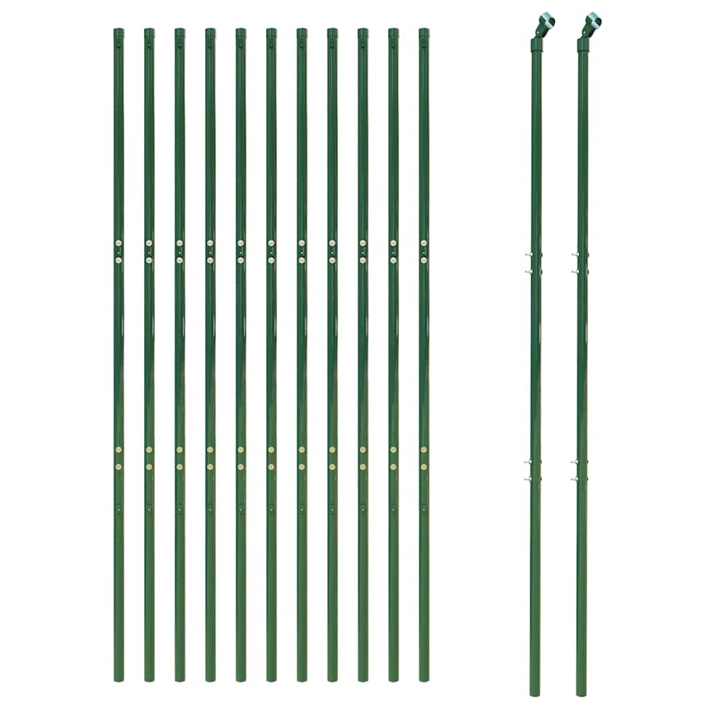 Recinzione Metallica Verde 2,2x25 m in Acciaio Zincato