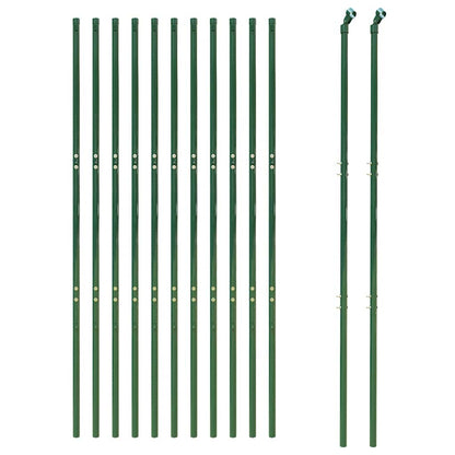 Recinzione Metallica Verde 2,2x25 m in Acciaio Zincato