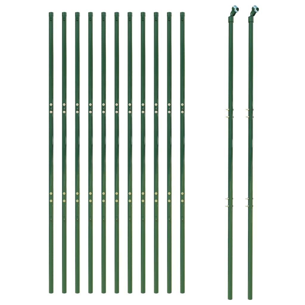 Recinzione Metallica Verde 2,2x25 m in Acciaio Zincato