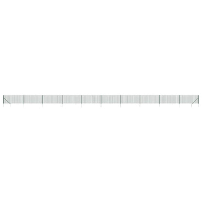 Recinzione Metallica con Picchetti Ancoraggio Verde 1,1x25 m