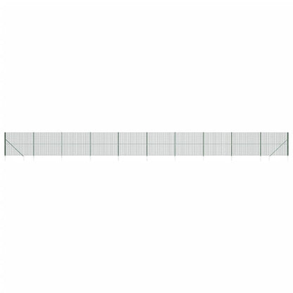 Recinzione Metallica con Picchetti Ancoraggio Verde 2,2x25 m