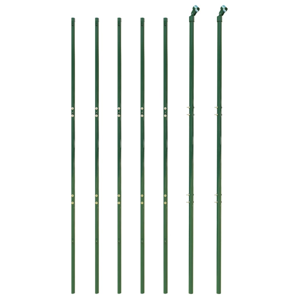 Recinzione Metallica con Picchetti Ancoraggio Verde 1,8x10 m