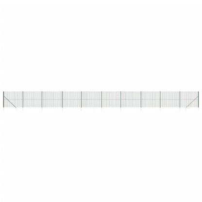 Recinzione Metallica con Picchetti Ancoraggio Verde 2x25 m