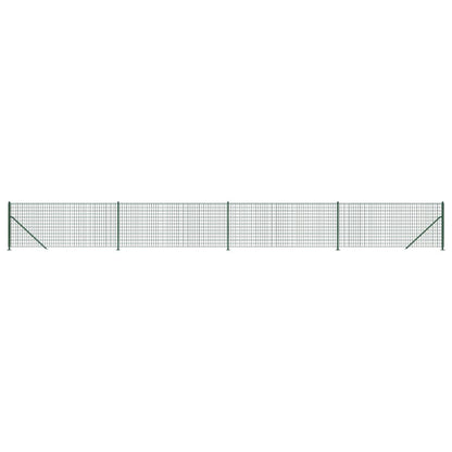 Recinzione Metallica con Flangia Verde 1x10 m