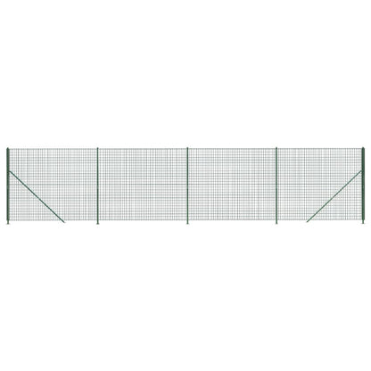 Recinzione Metallica con Flangia Verde 1,8x10 m