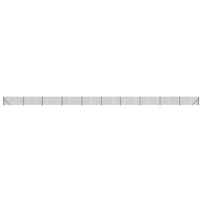 Recinzione Metallica con Flangia Verde 0,8x25 m