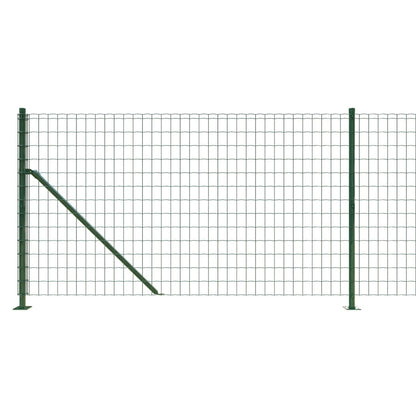 Recinzione Metallica con Flangia Verde 1x25 m