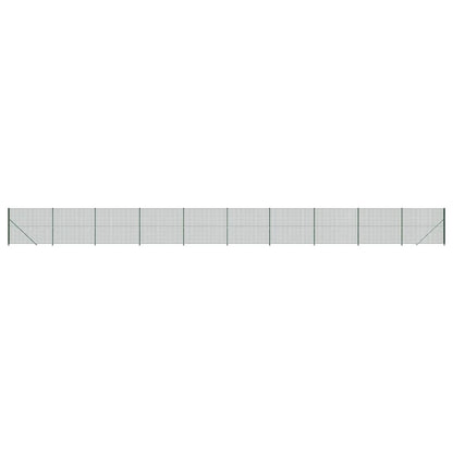 Recinzione Metallica con Flangia Verde 1,4x25 m