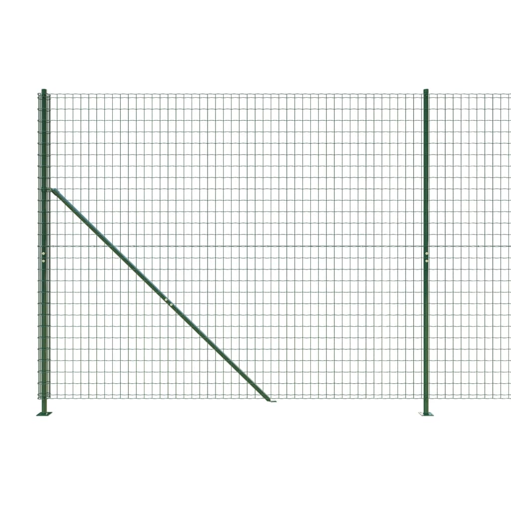 Recinzione Metallica con Flangia Verde 1,6x25 m