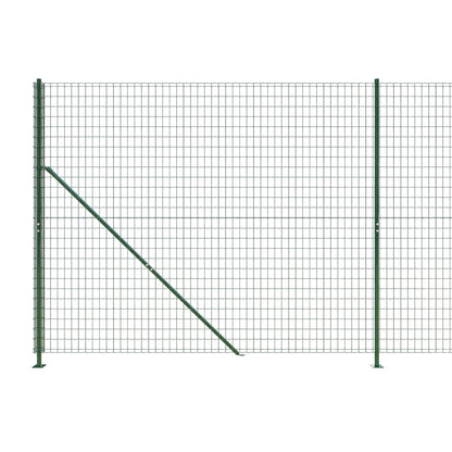 Recinzione Metallica con Flangia Verde 2x25 m