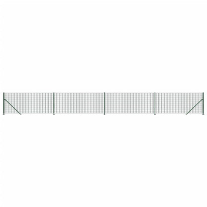 Recinzione Metallica con Flangia Verde 1x10 m