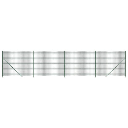 Recinzione Metallica con Flangia Verde 1,8x10 m