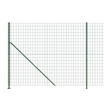 Recinzione Metallica con Flangia Verde 2x10 m