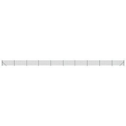 Recinzione Metallica con Flangia Verde 0,8x25 m