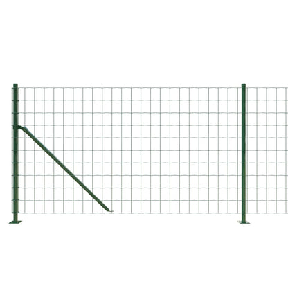 Recinzione Metallica con Flangia Verde 0,8x25 m
