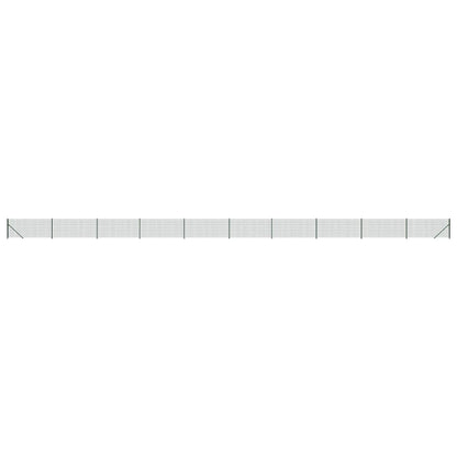 Recinzione Metallica con Flangia Verde 1,1x25 m
