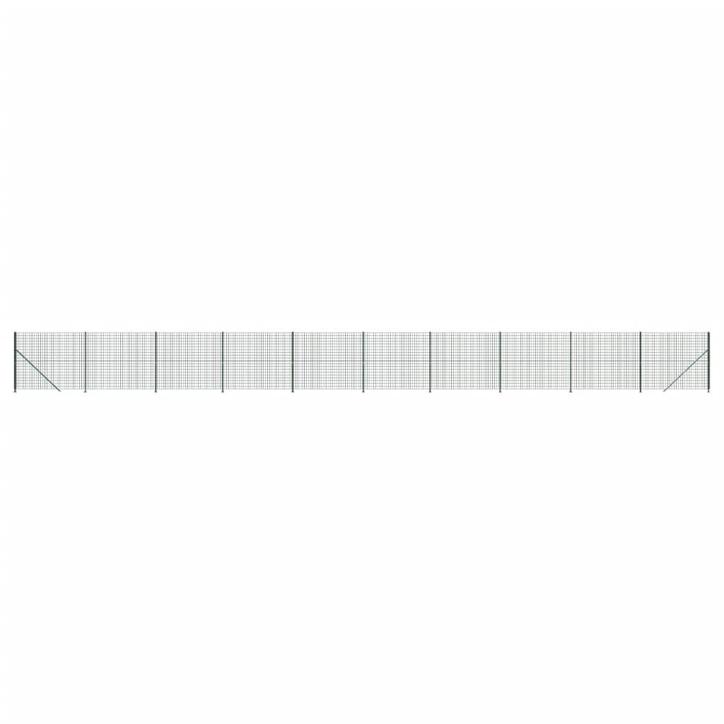 Recinzione Metallica con Flangia Verde 1,6x25 m