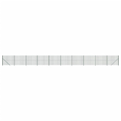 Recinzione Metallica con Flangia Verde 1,6x25 m