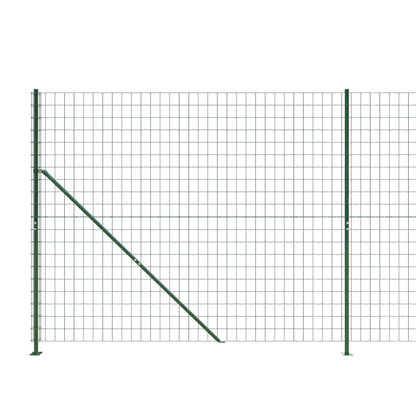 Recinzione Metallica con Flangia Verde 1,6x25 m