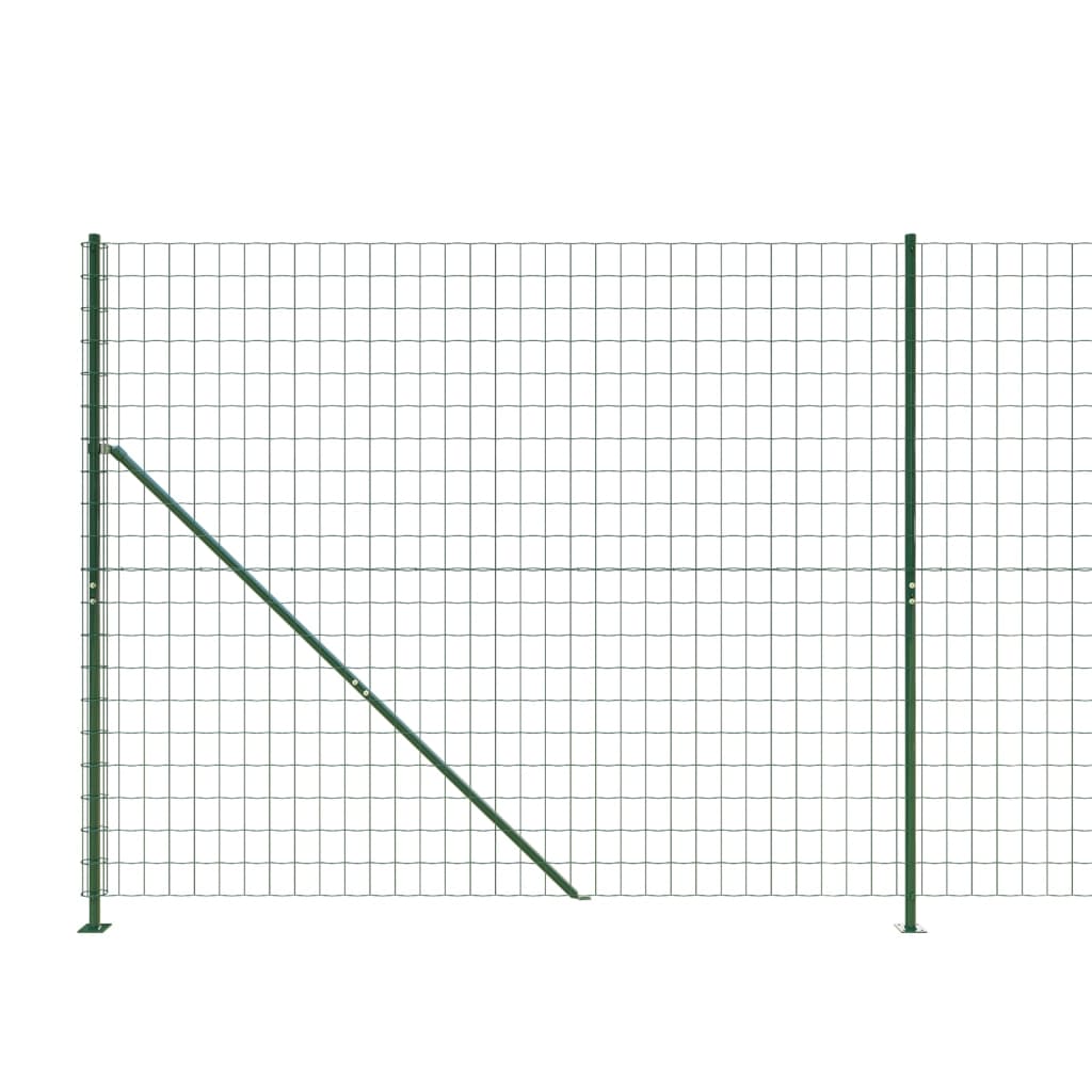 Recinzione Metallica con Flangia Verde 2,2x25 m