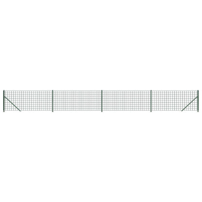 Recinzione Metallica con Flangia Verde 1x10 m
