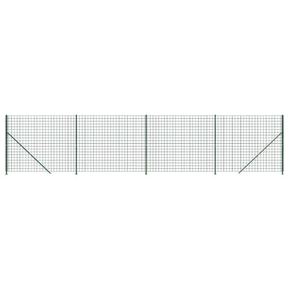 Recinzione Metallica con Flangia Verde 1,6x10 m