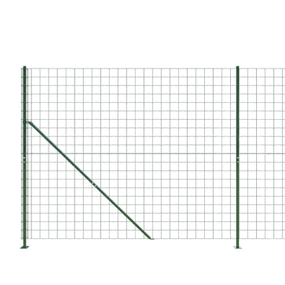 Recinzione Metallica con Flangia Verde 1,4x25 m