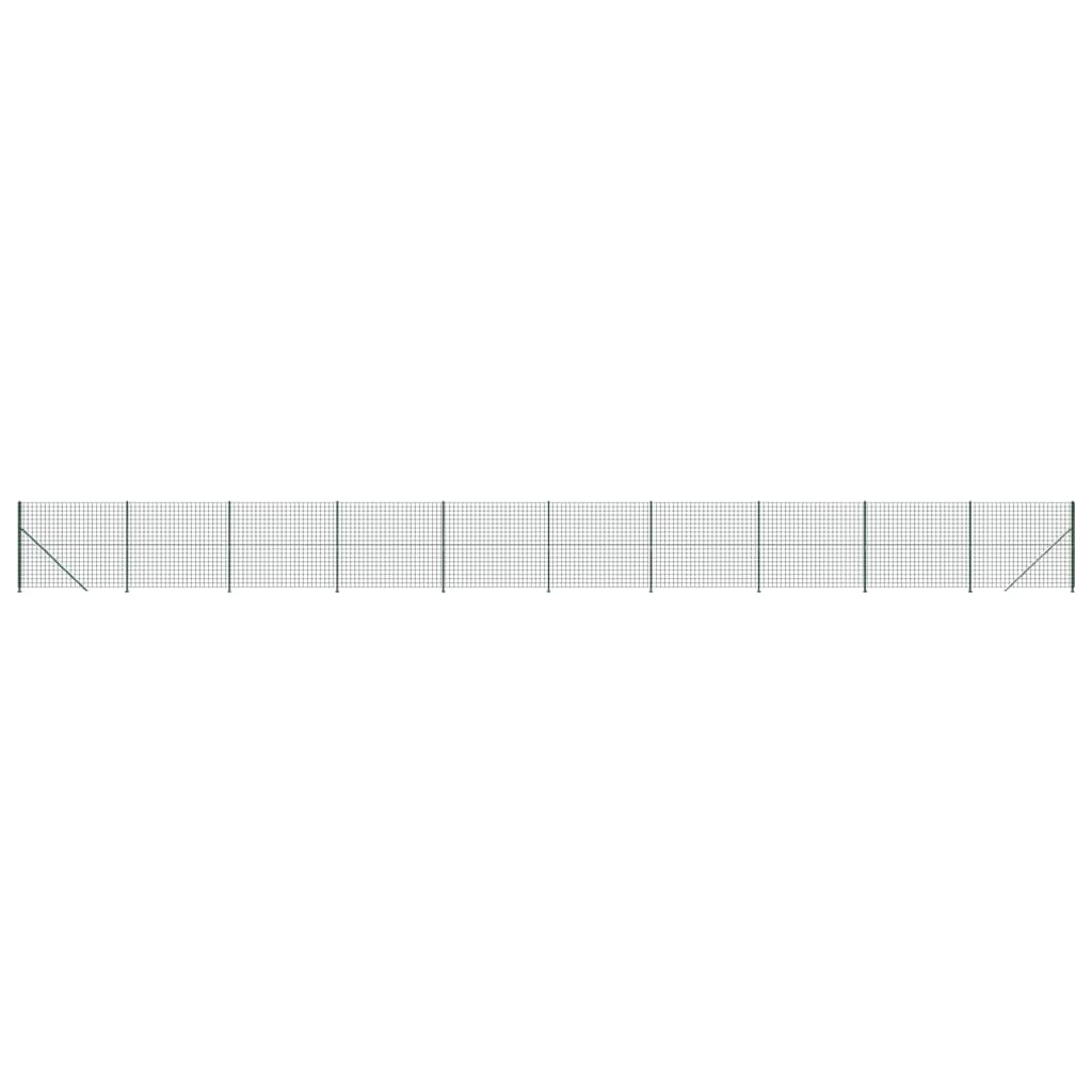Recinzione Metallica con Flangia Verde 1,6x25 m
