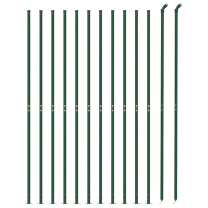 Recinzione Metallica con Flangia Verde 1,8x25 m