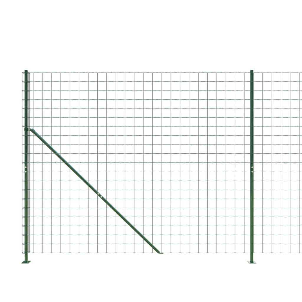 Recinzione Metallica con Flangia Verde 2,2x25 m