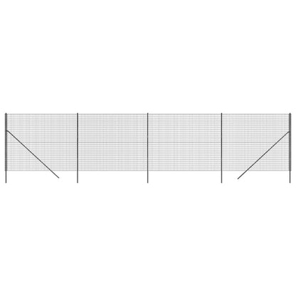 Recinzione Metallica Antracite 2x10 m in Acciaio Zincato