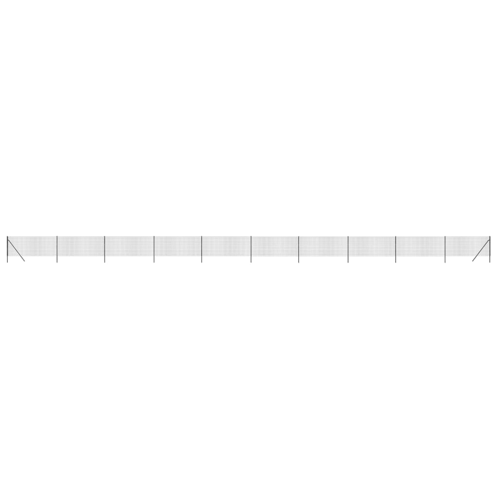 Recinzione Metallica Antracite 1x25 m in Acciaio Zincato