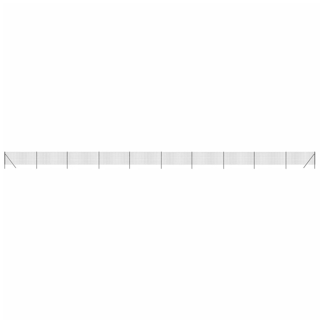 Recinzione Metallica Antracite 1,1x25 m in Acciaio Zincato