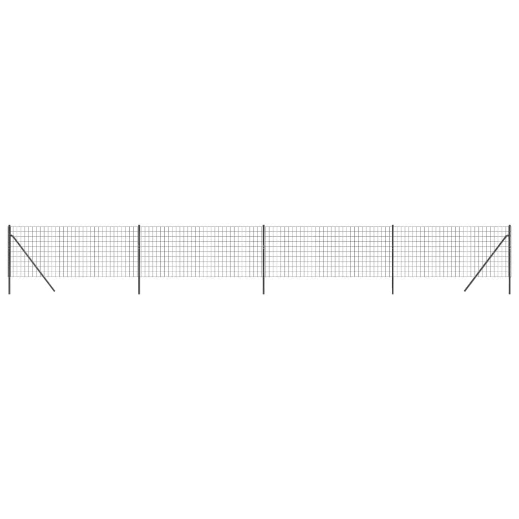 Recinzione Metallica Antracite 1x10 m in Acciaio Zincato