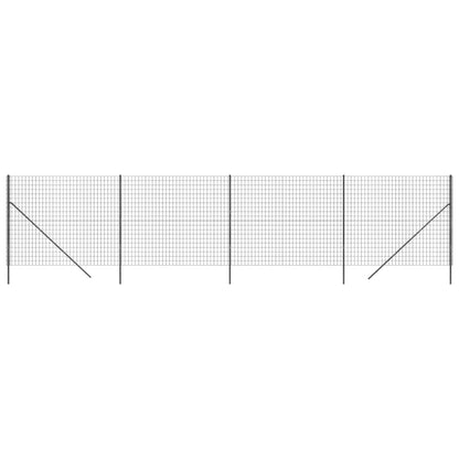 Recinzione Metallica Antracite 1,6x10 m in Acciaio Zincato