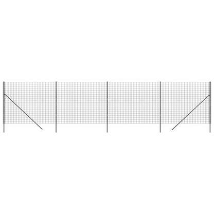 Recinzione Metallica Antracite 2,2x10 m in Acciaio Zincato