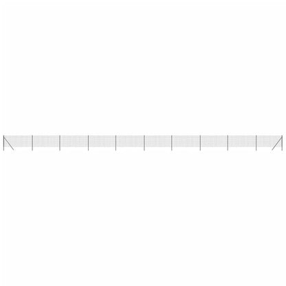 Recinzione Metallica Antracite 0,8x25 m in Acciaio Zincato