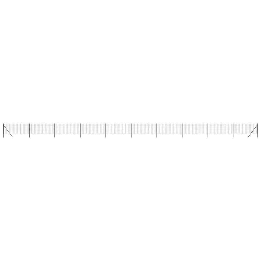 Recinzione Metallica Antracite 1,1x25 m in Acciaio Zincato