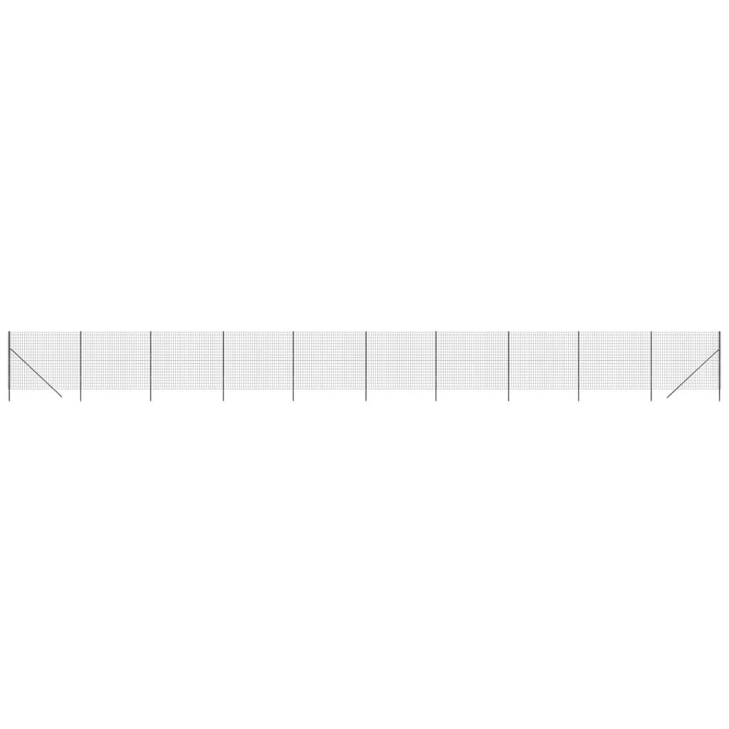 Recinzione Metallica Antracite 1,8x25 m in Acciaio Zincato