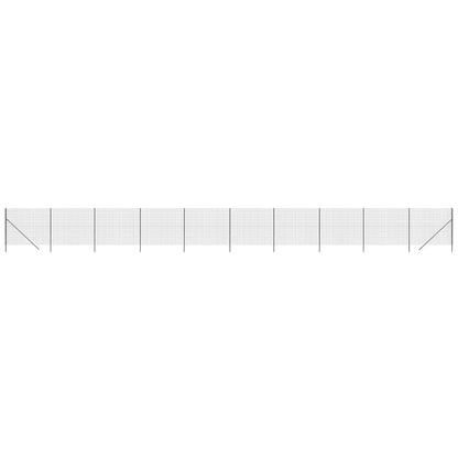Recinzione Metallica Antracite 1,8x25 m in Acciaio Zincato