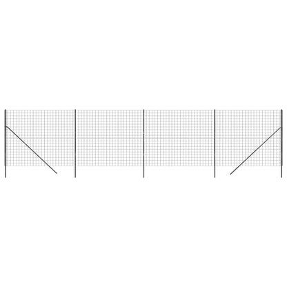 Recinzione Metallica Antracite 1,6x10 m in Acciaio Zincato